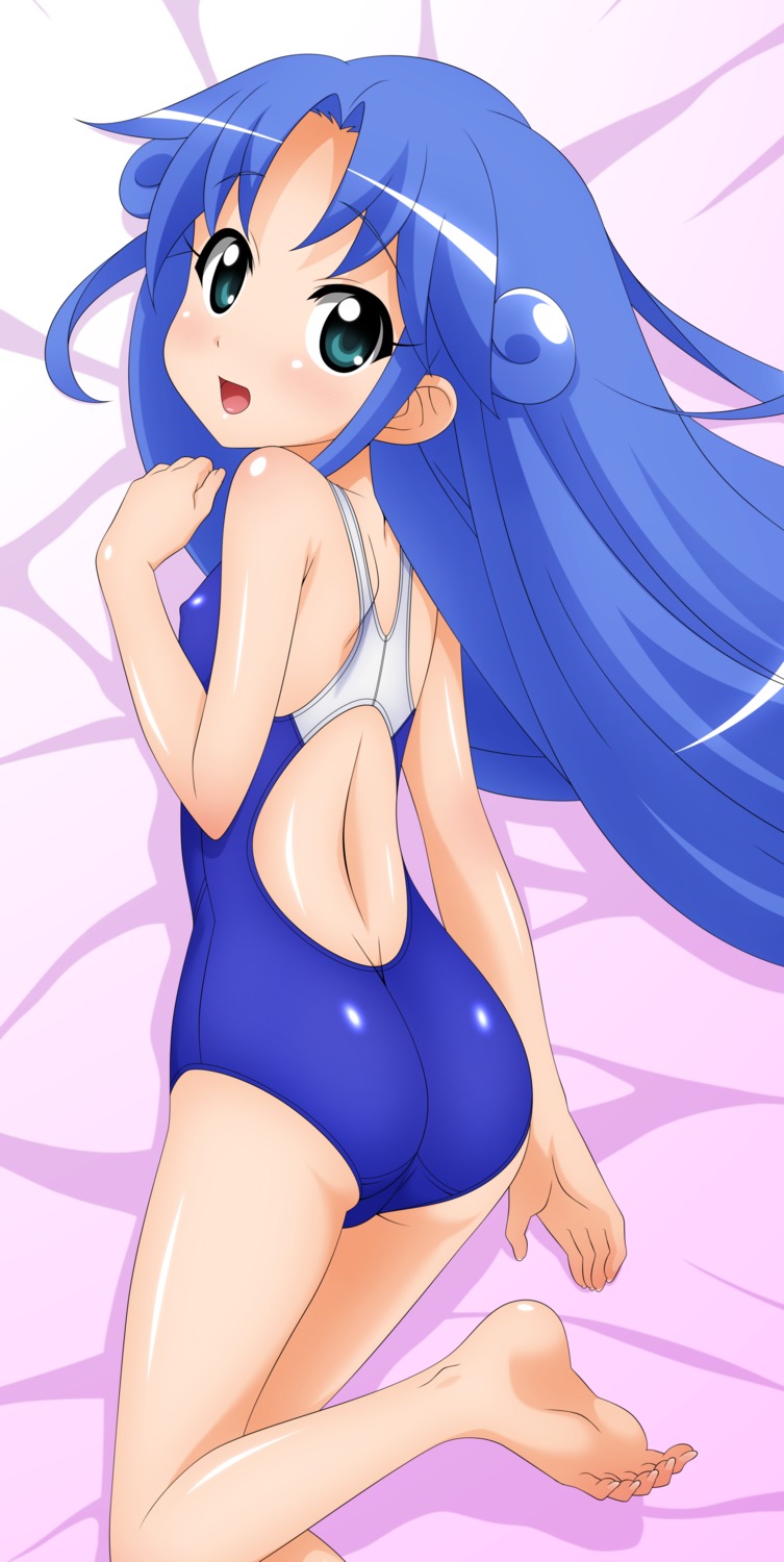 erect_nipples fushigiboshi_no_futago_hime loli rein swimsuits wave_ride