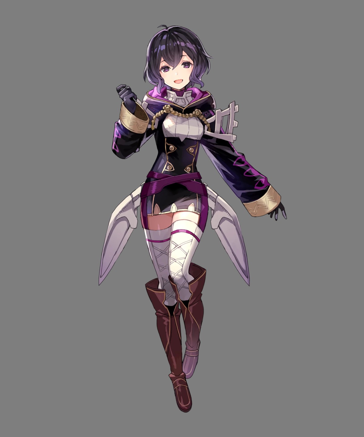 dress duplicate fire_emblem fire_emblem_heroes fire_emblem_kakusei morgan_(fire_emblem) nintendo thighhighs tobi_(artist) transparent_png