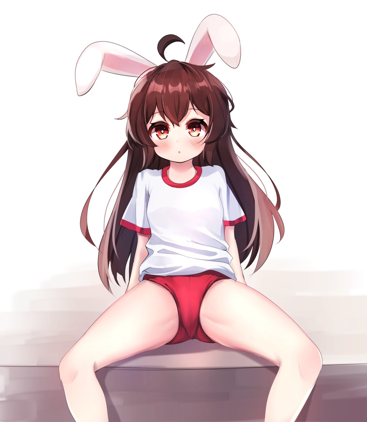 animal_ears bunny_ears buruma cameltoe gym_uniform kosobin loli