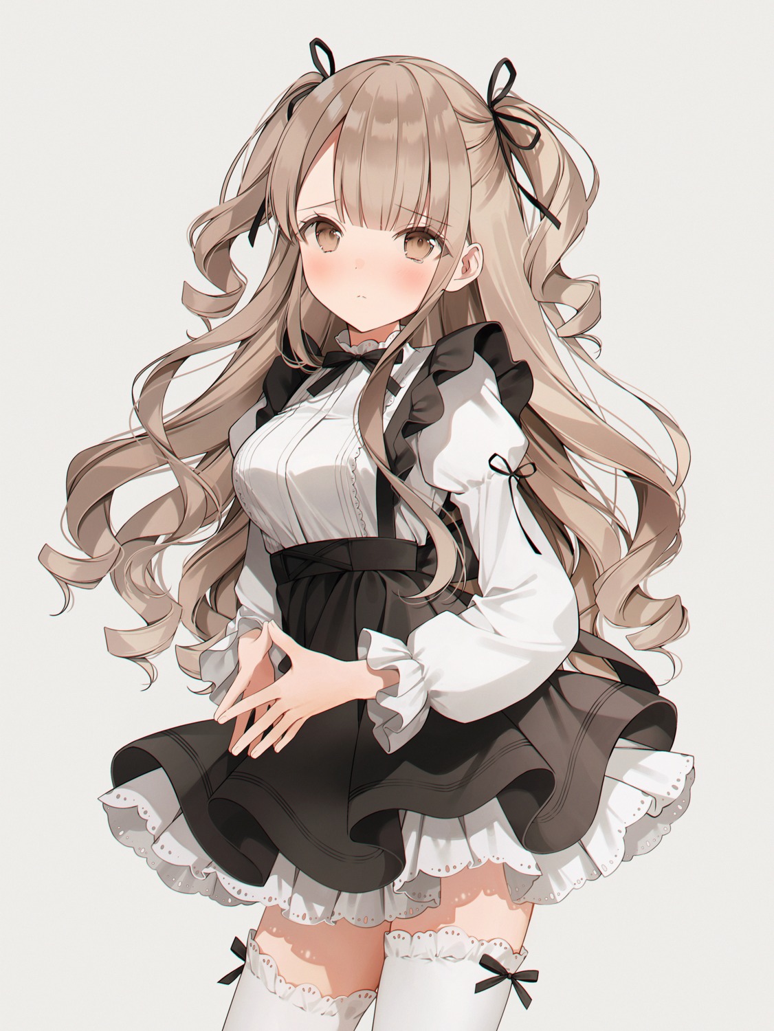 gothic_lolita lolita_fashion skirt_lift thighhighs weri