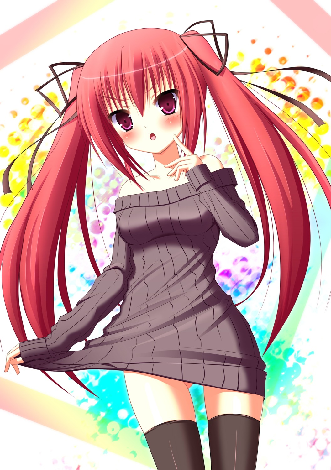 nopan nyarumi thighhighs