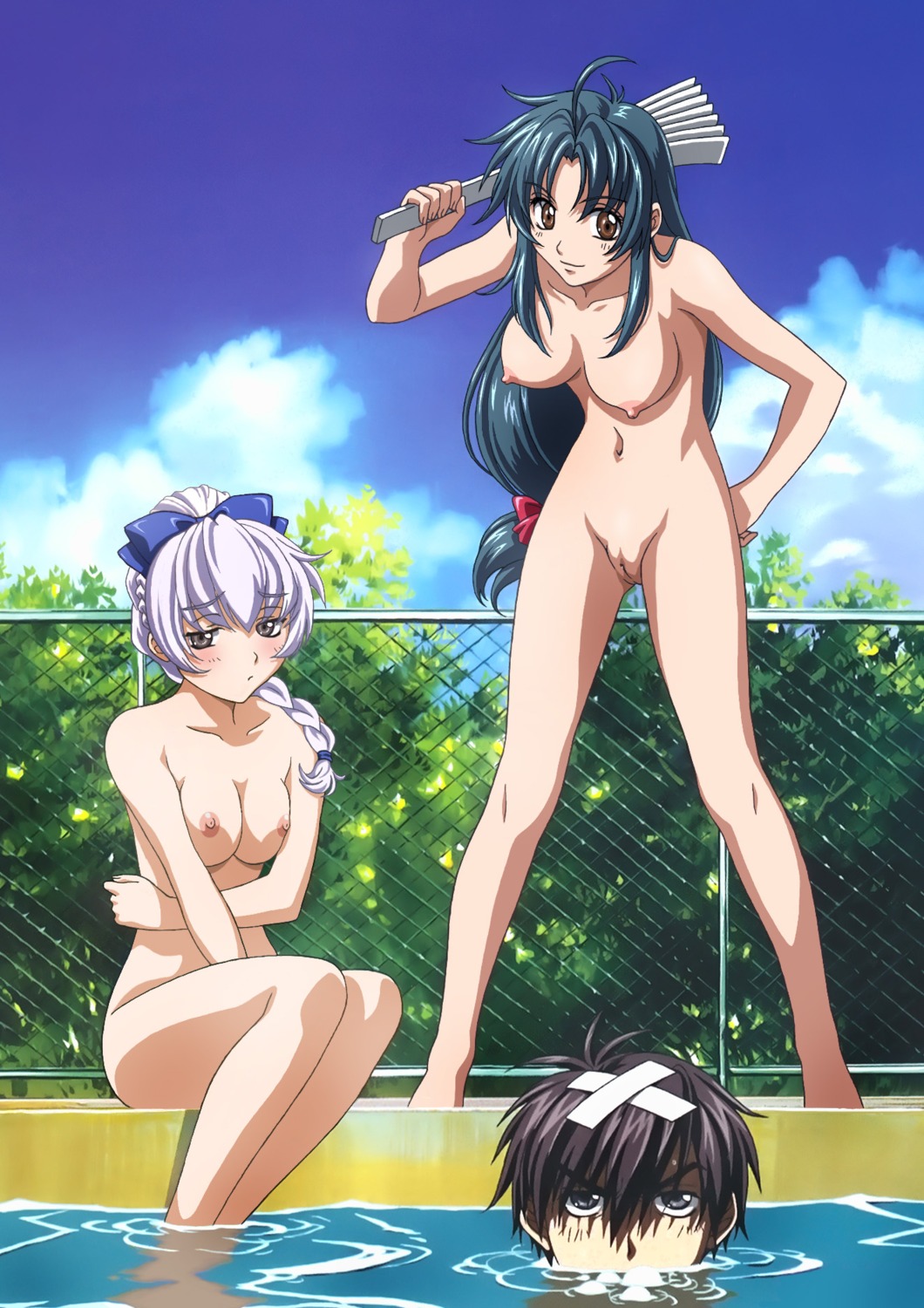 bandaid chidori_kaname full_metal_panic naked nipples photoshop pussy sagara_sousuke tagme teletha_testarossa uncensored wet