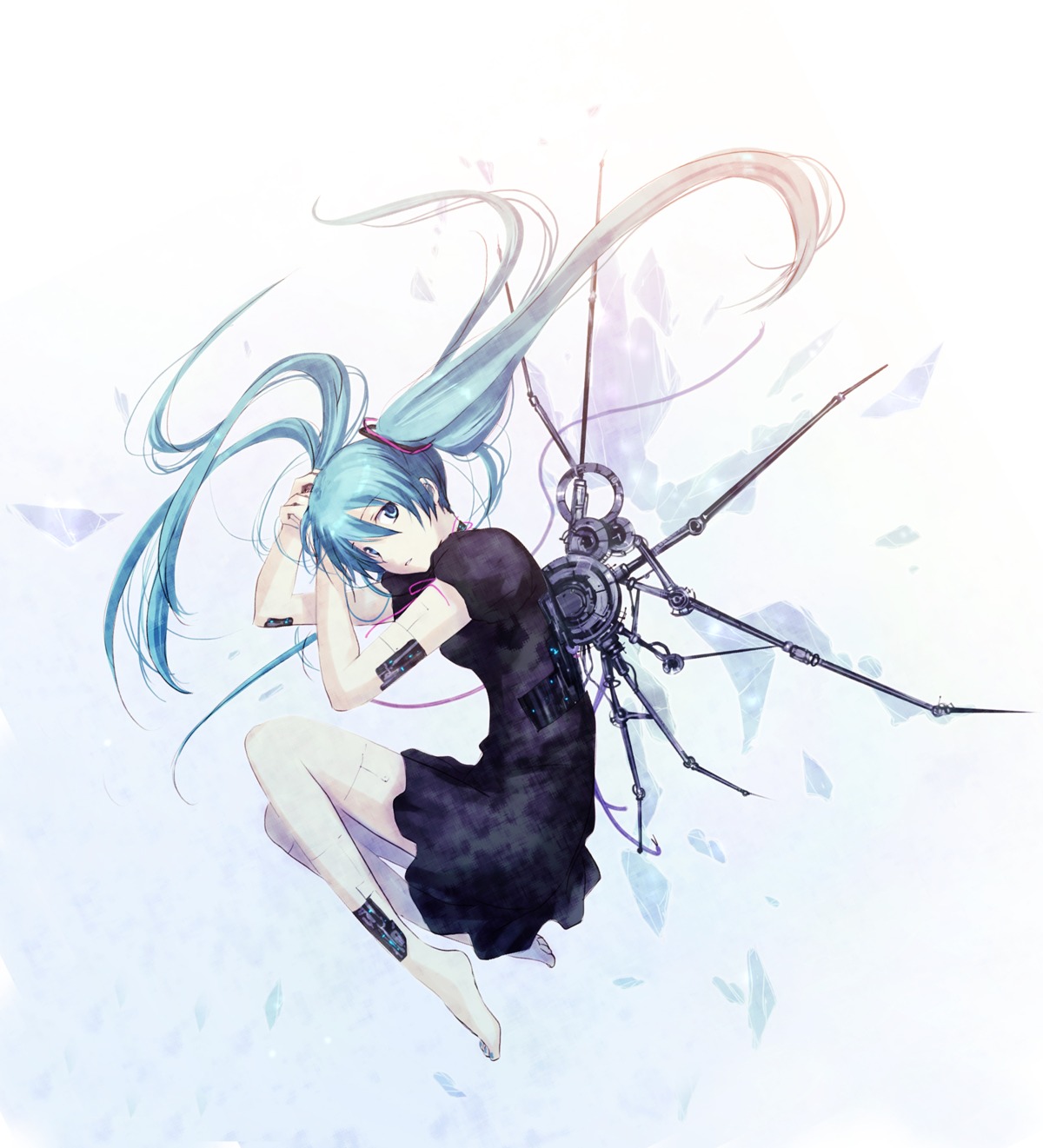 dontakku dress hatsune_miku mecha_musume vocaloid