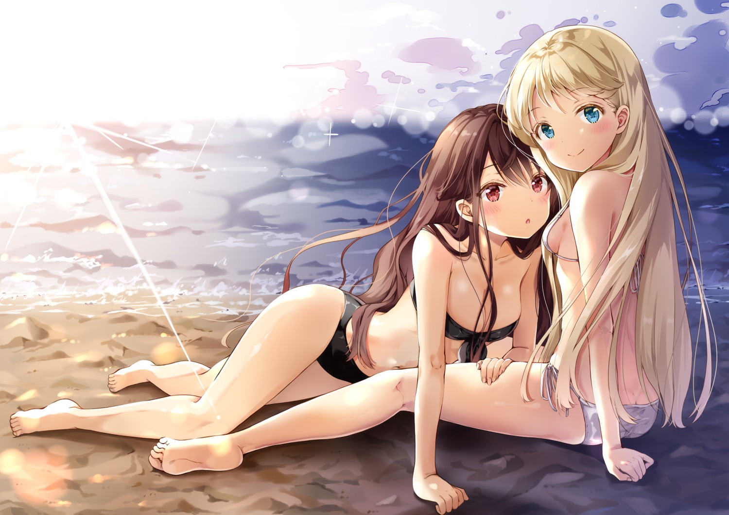 bikini cleavage feet swimsuits yoshida_iyo