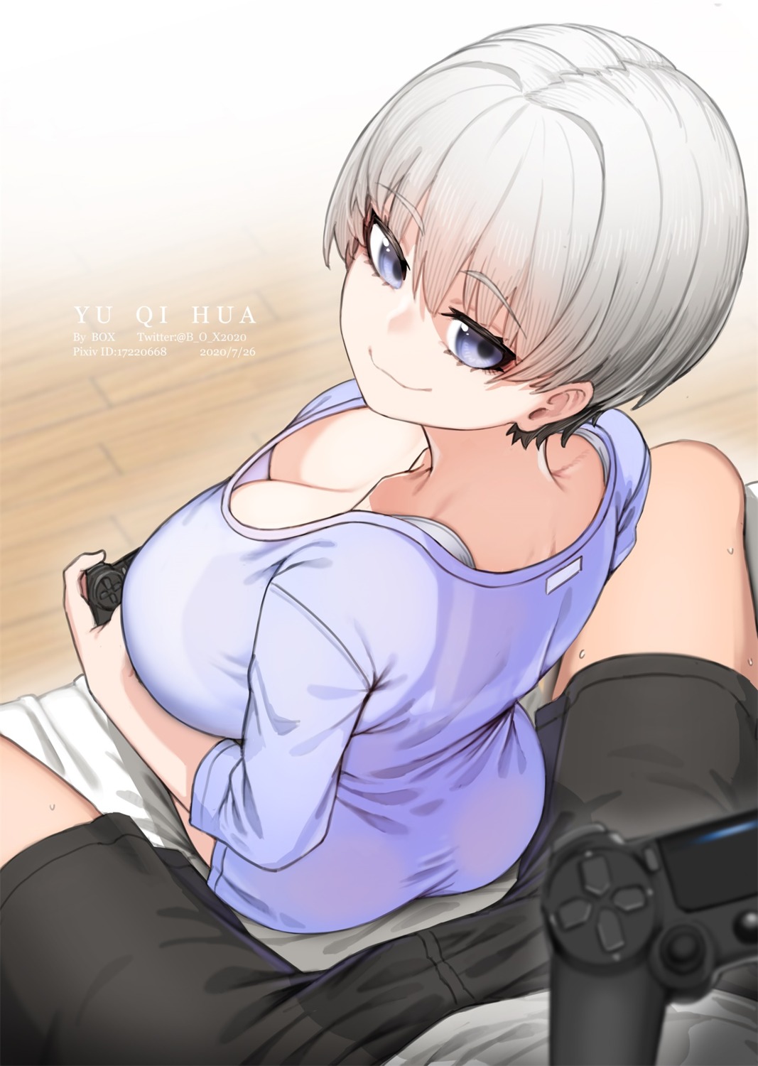 ass cleavage no_bra uzaki-chan_wa_asobi_tai! uzaki_hana xiangzi_box