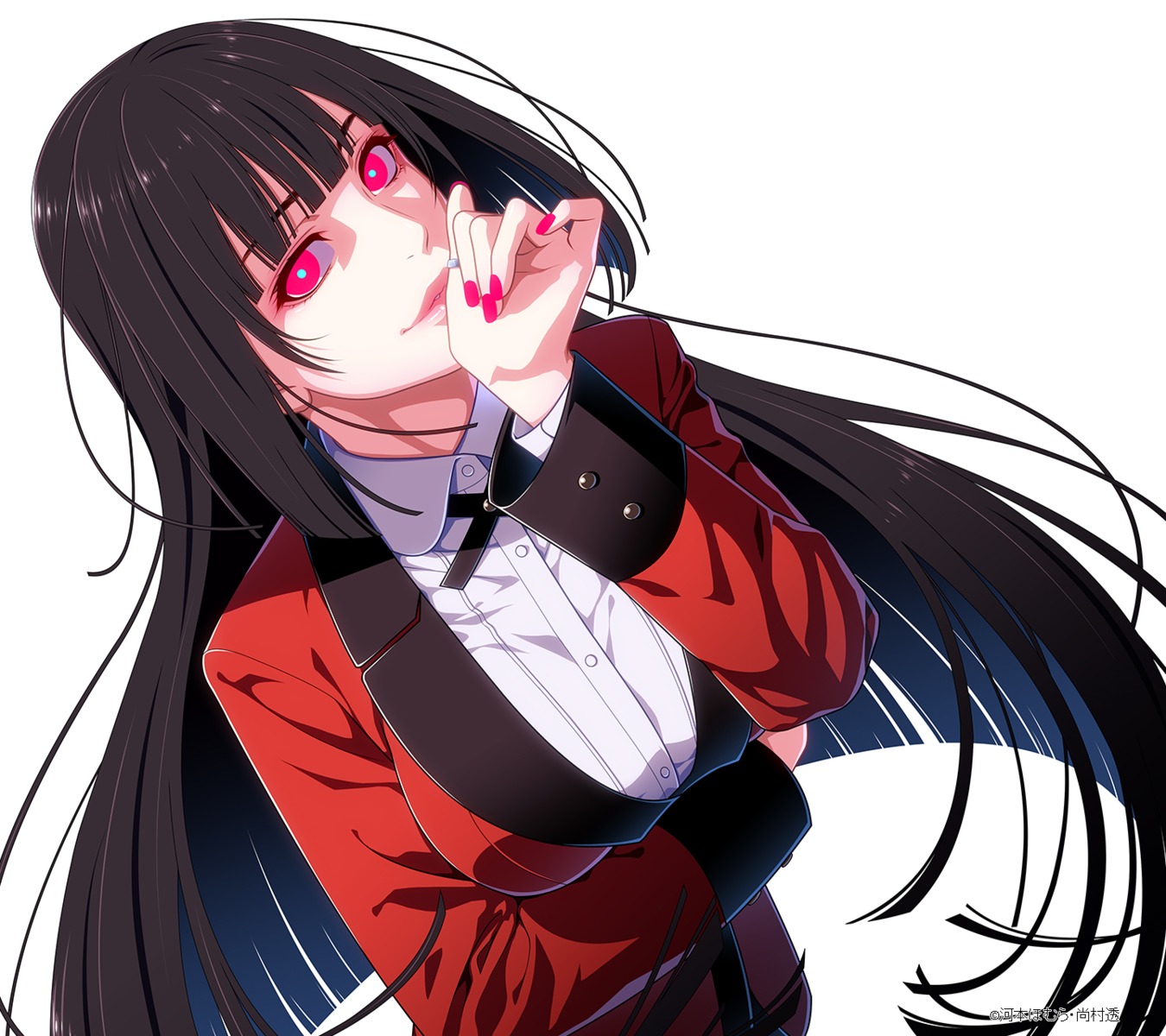 jabami_yumeko kakegurui naomura_tooru seifuku