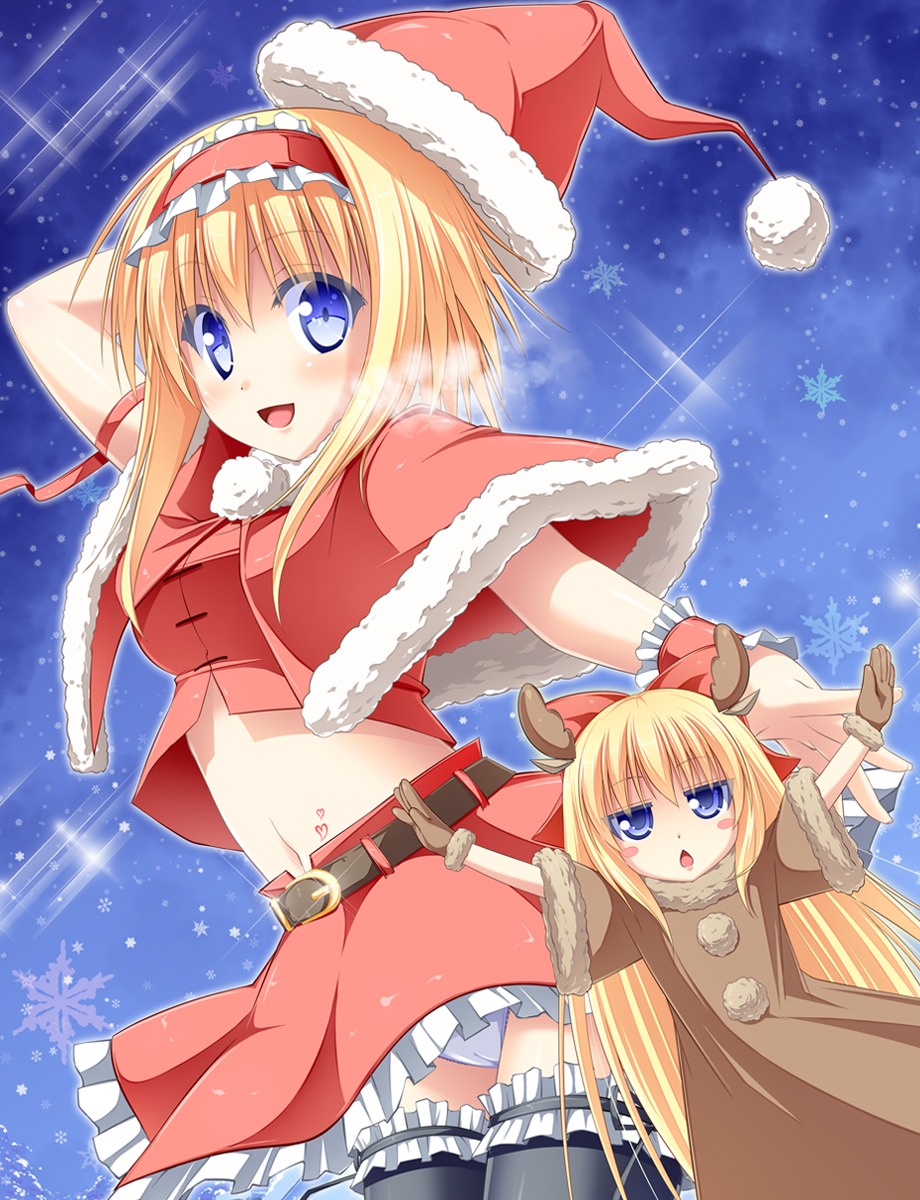 alice_margatroid cameltoe christmas pantsu sakuramochi_mint shanghai_doll thighhighs touhou