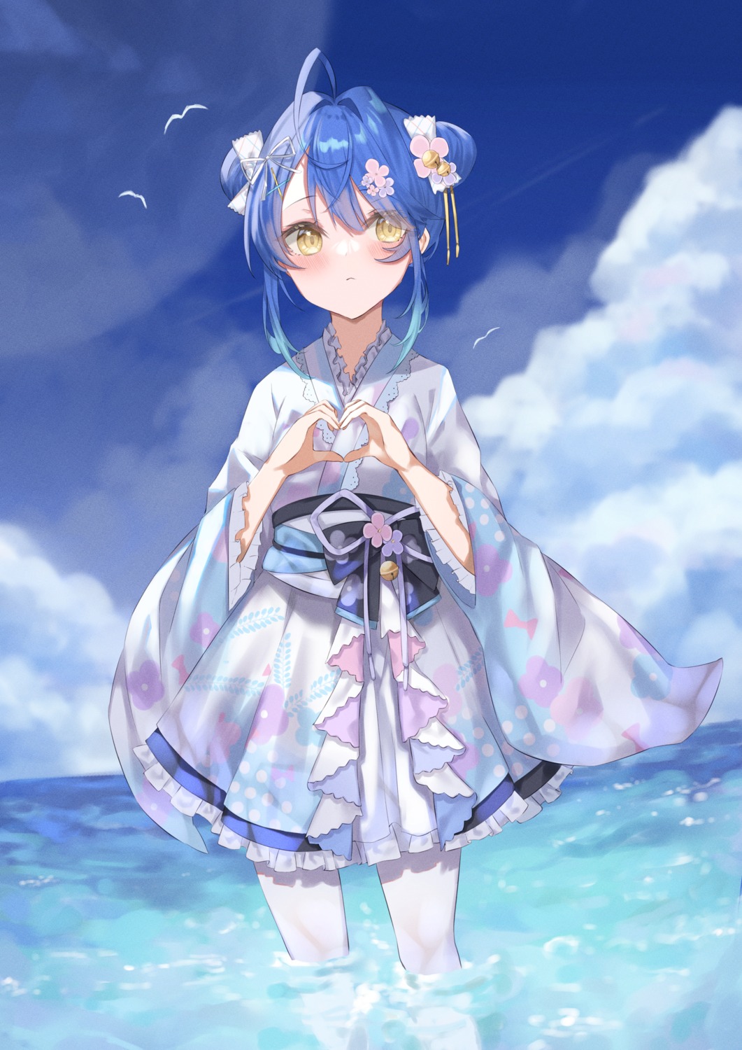 amamiya_kokoro lolita_fashion nijisanji sutei_(arece15) wa_lolita wet