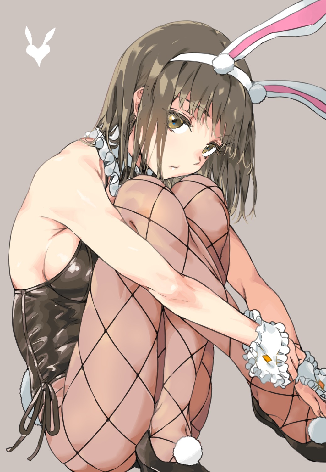 animal_ears bunny_ears bunny_girl fishnets haimura_kiyotaka heels no_bra pantyhose tail takitsubo_rikou to_aru_kagaku_no_railgun to_aru_majutsu_no_index