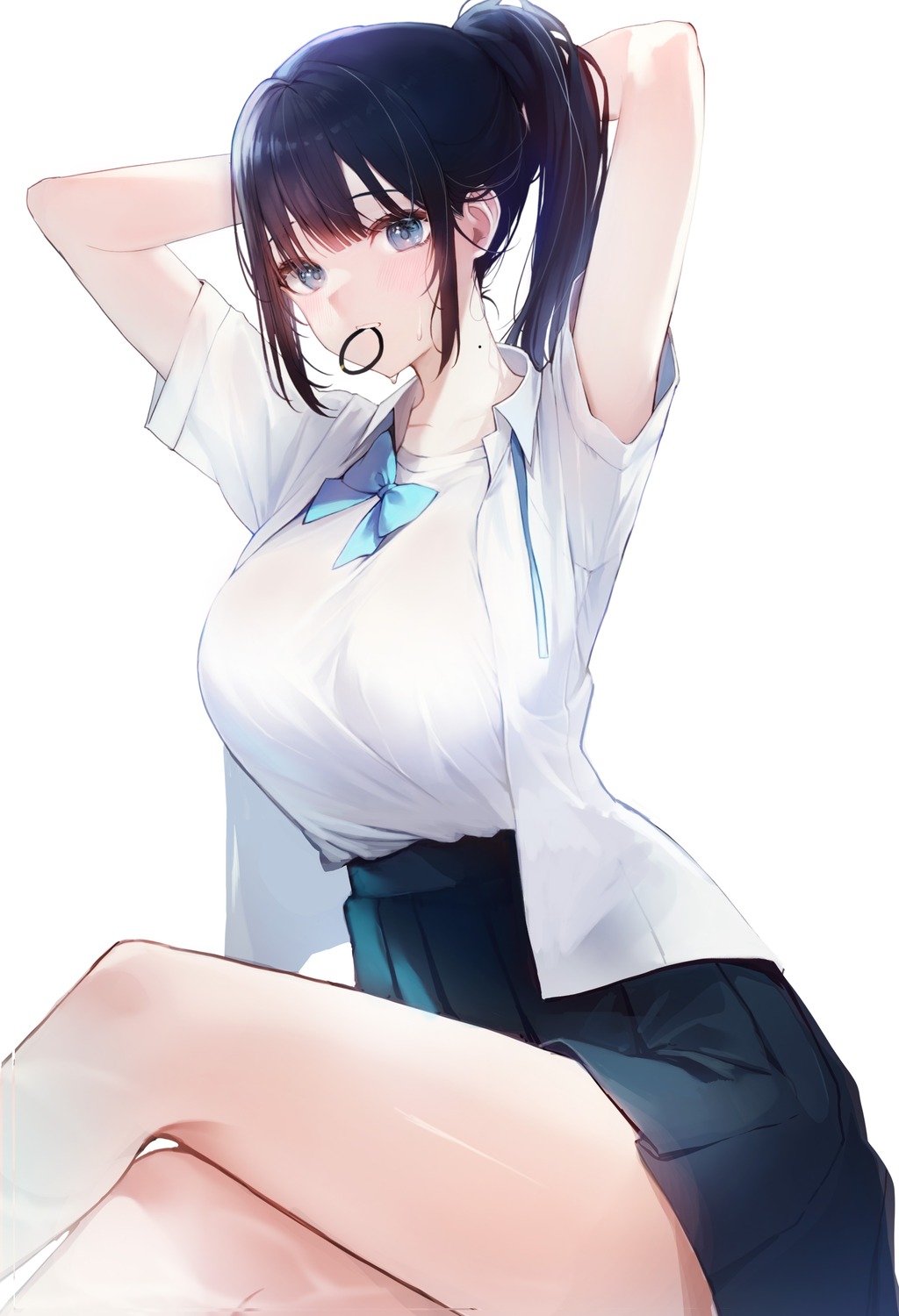 open_shirt seifuku yuna_(deadawon)