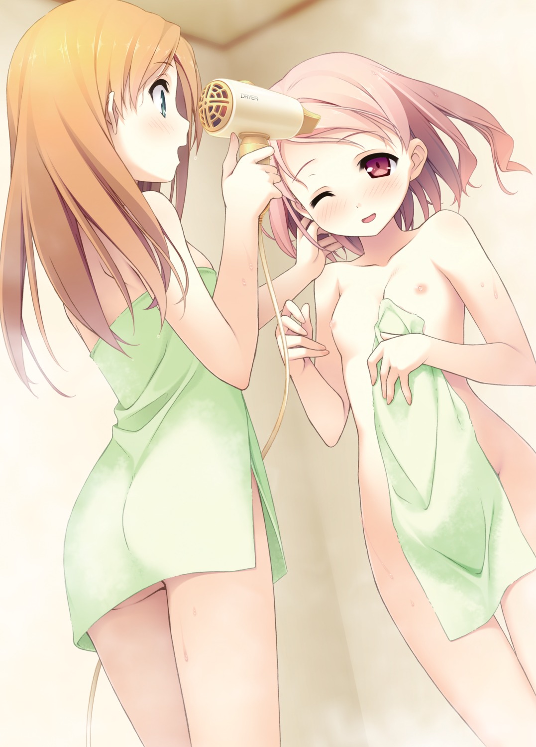 digital_version kantoku loli minagawa_yuuhi nipples towel your_diary yua