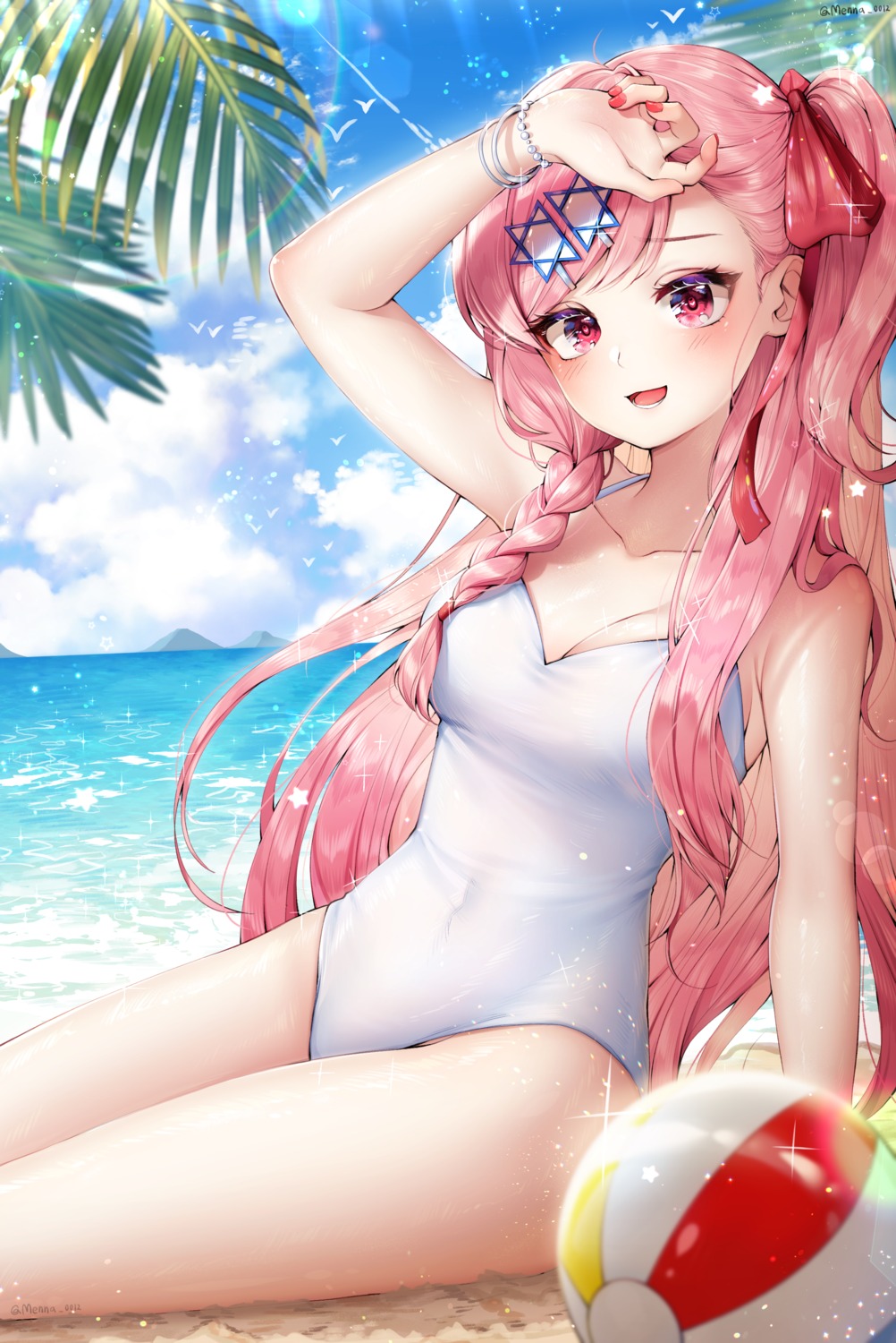 cleavage girls_frontline menna_(0012) negev_(girls_frontline) swimsuits