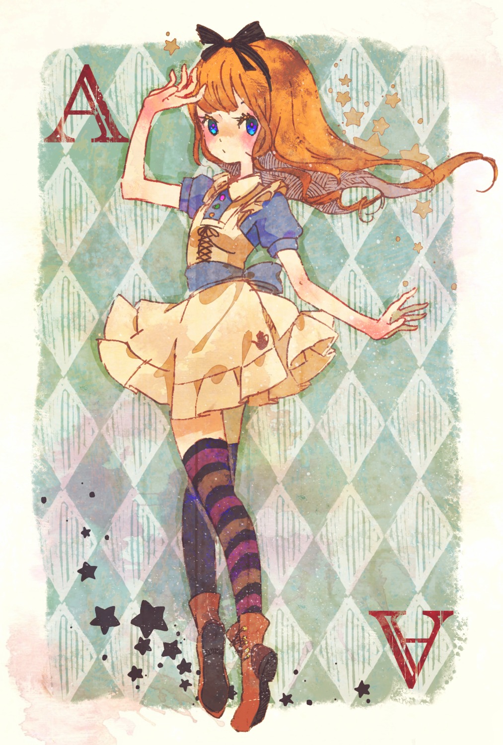 alice alice_in_wonderland fuwata thighhighs