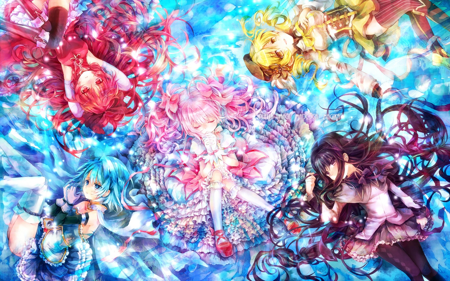 akemi_homura kaname_madoka miki_sayaka puella_magi_madoka_magica sakura_kyouko shigaraki_sarai tomoe_mami