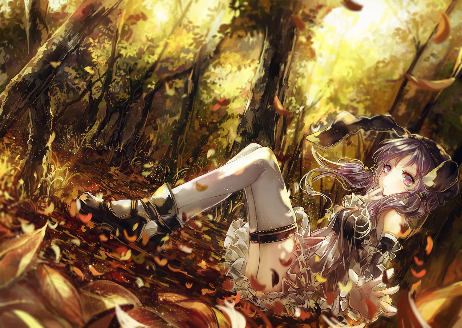 dress thighhighs vima vocaloid yuzuki_yukari