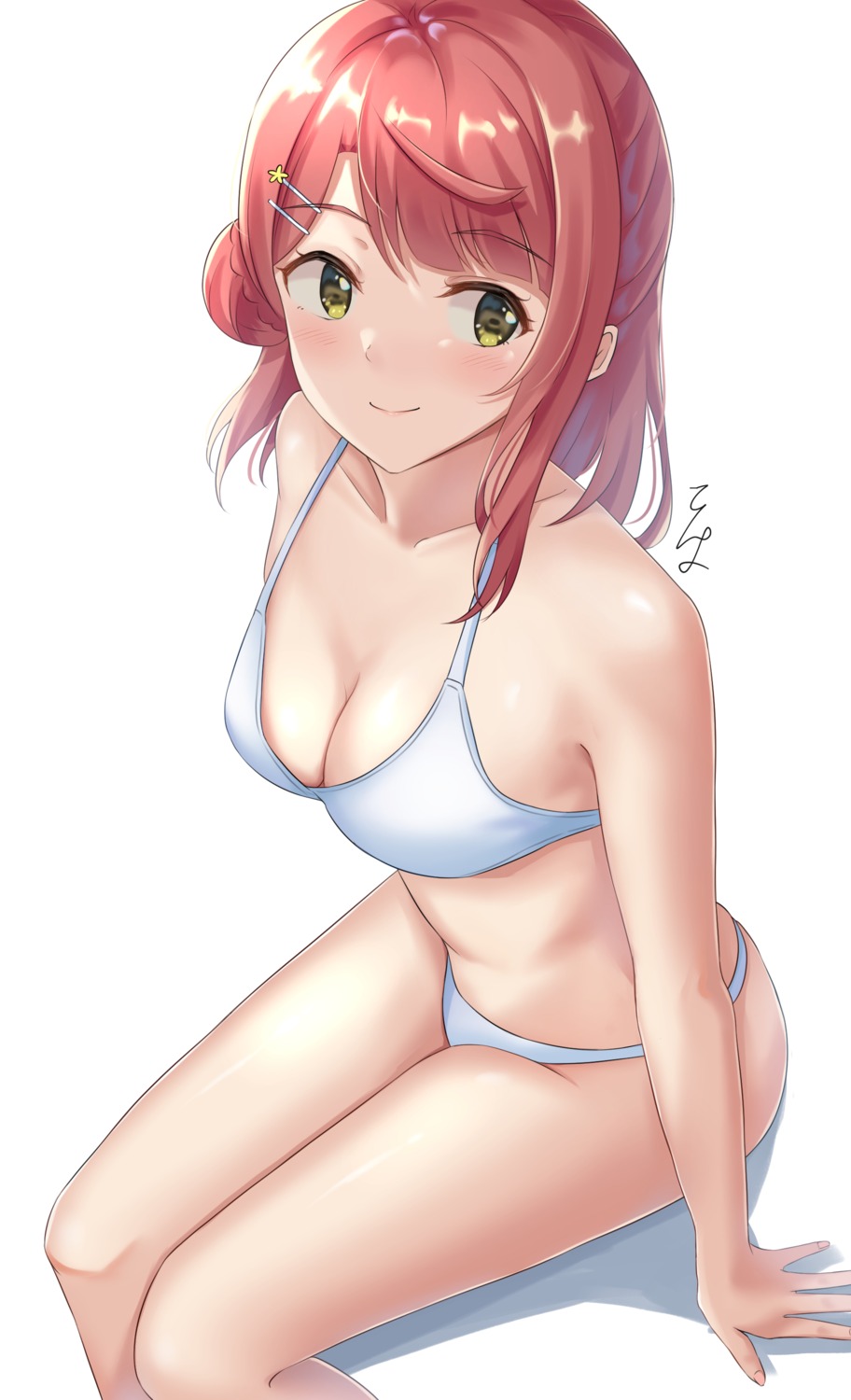 bikini cleavage love_live!_(series) love_live!_nijigasaki_gakuen_school_idol_doukoukai love_live!_school_idol_festival_all_stars swimsuits tenpa_(tenpa2190) uehara_ayumu