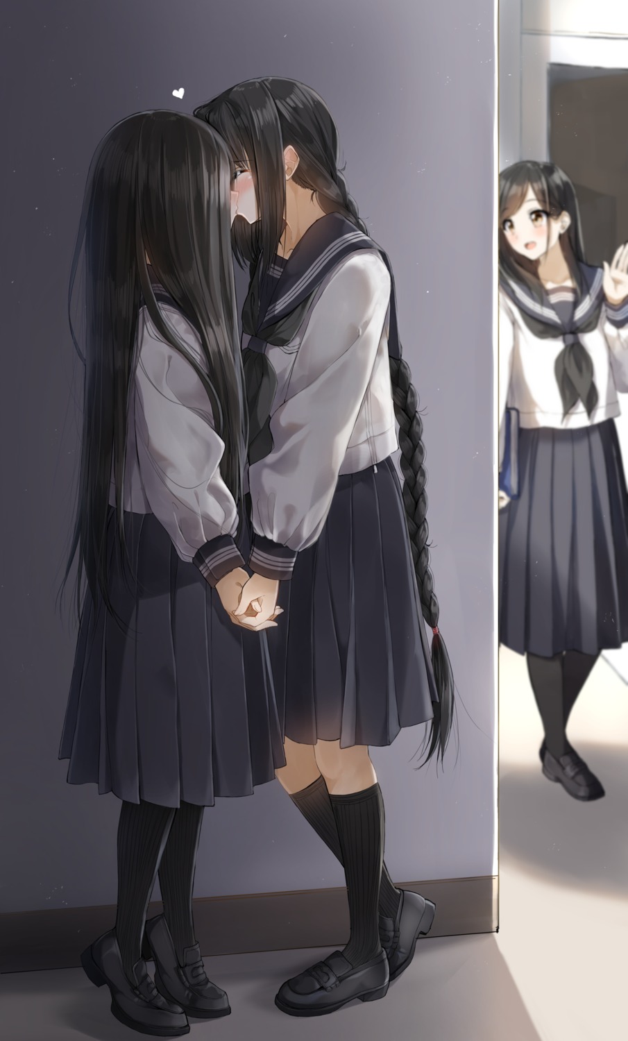 pentagon_(railgun_ky1206) seifuku yuri