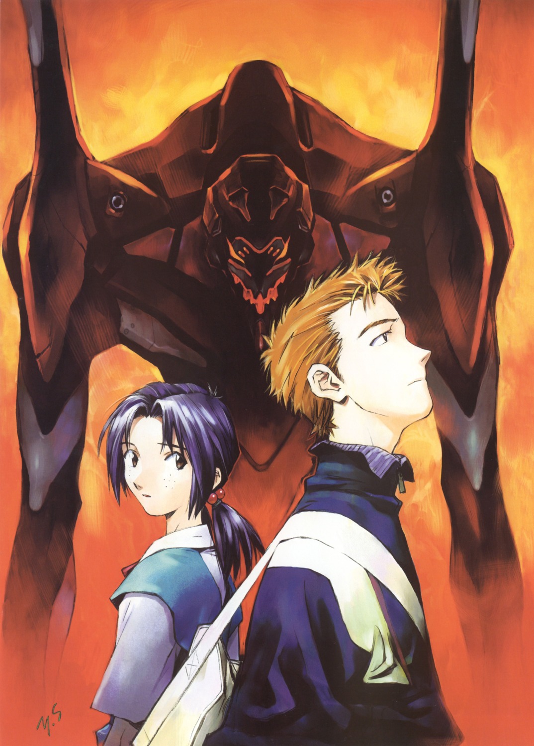 eva_03 horaki_hikari neon_genesis_evangelion sadamoto_yoshiyuki suzuhara_touji