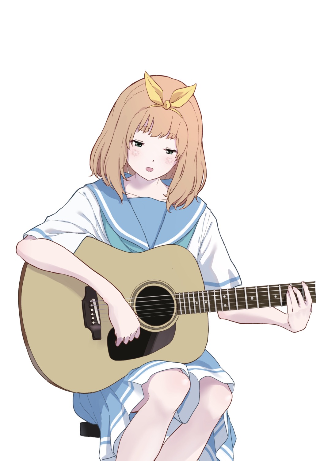 guitar hasisisissy hibike!_euphonium seifuku yoshikawa_yuuko