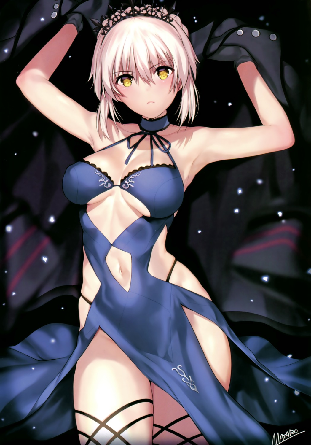 cleavage dress fate/grand_order matarou pantsu saber saber_alter