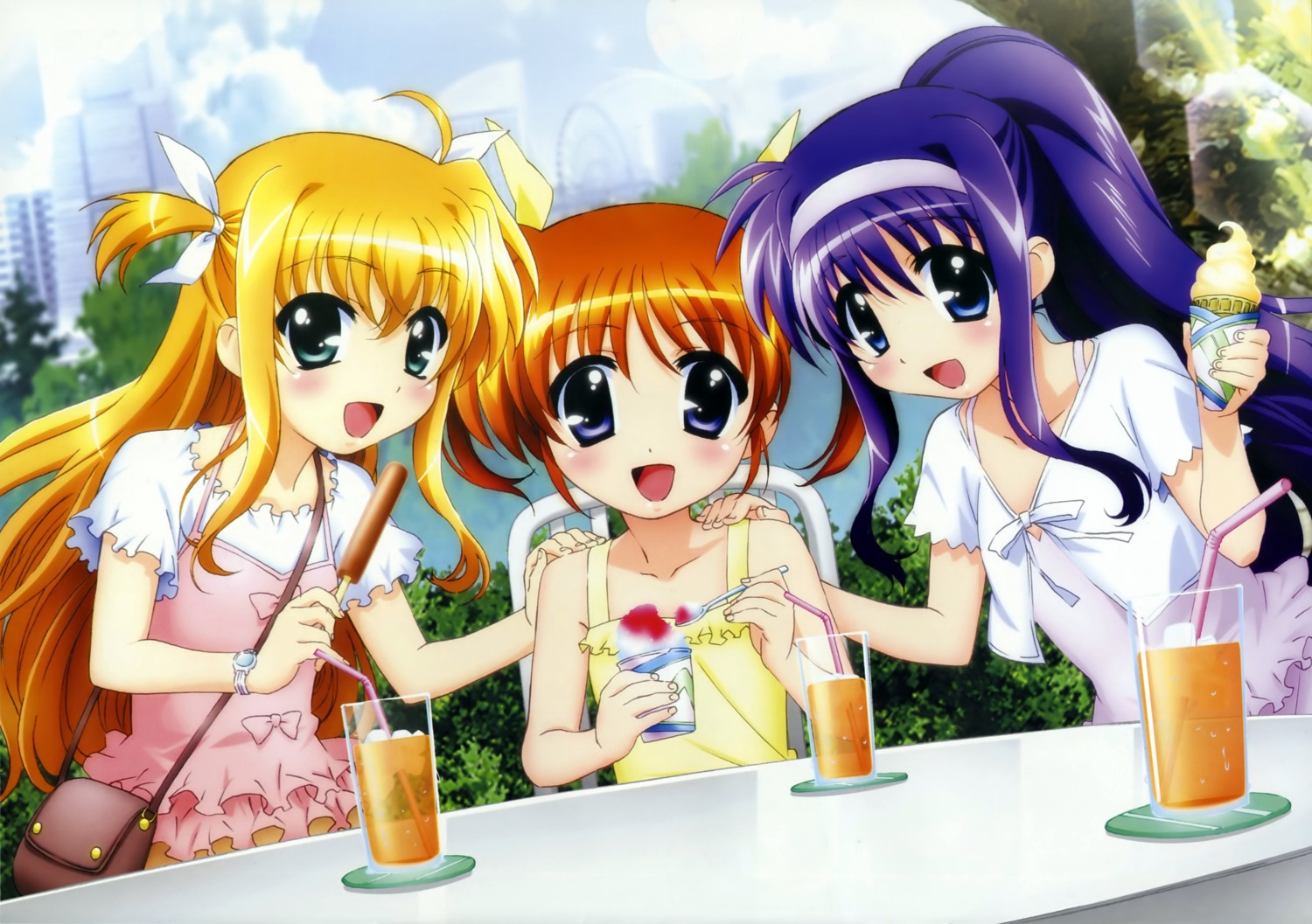 alisa_bannings mahou_shoujo_lyrical_nanoha takamachi_nanoha tsukimura_suzuka