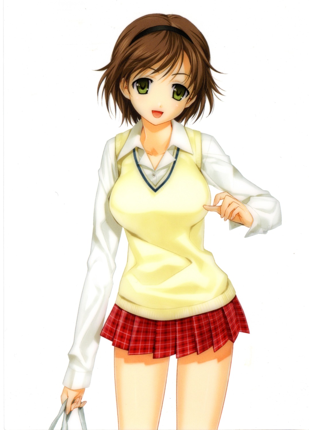 happoubi_jin honma_natsume screening seifuku sweater zettai_shougeki_platonic_heart