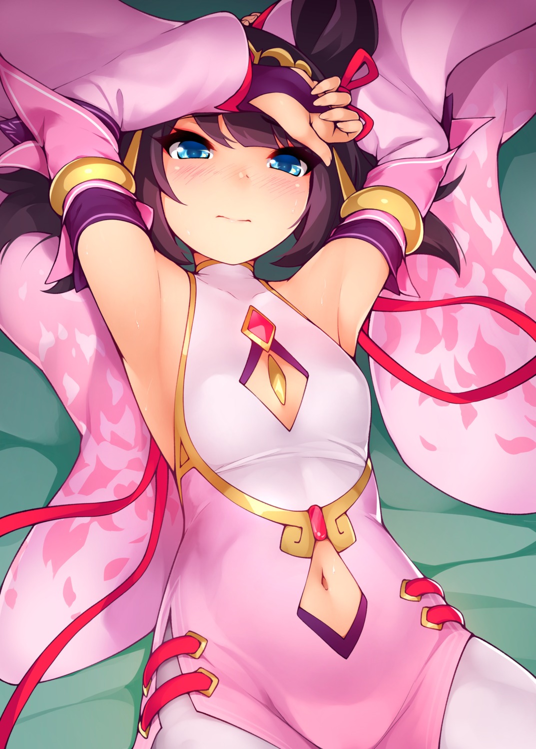 asian_clothes bodysuit dragalia_lost erect_nipples kerasu lin_you no_bra