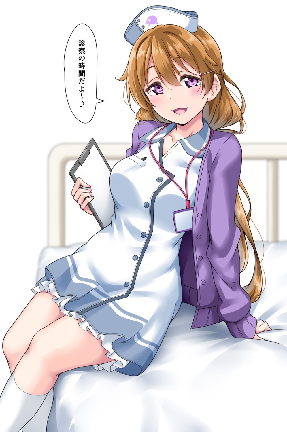 konoe_kanata love_live!_nijigasaki_high_school_idol_club nurse sweater yopparai_oni