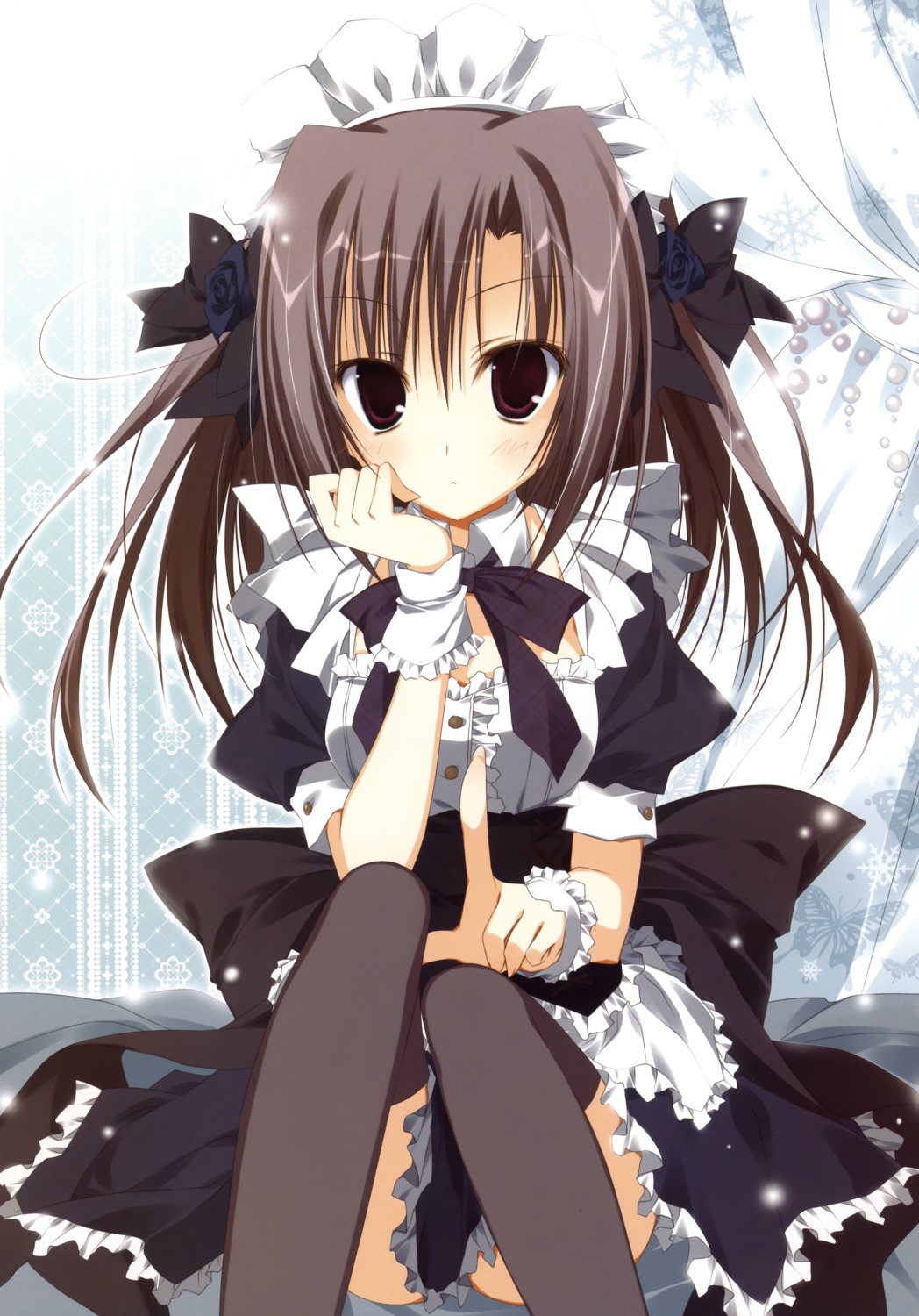 ebiten inugami_kira maid thighhighs todayama_izumiko