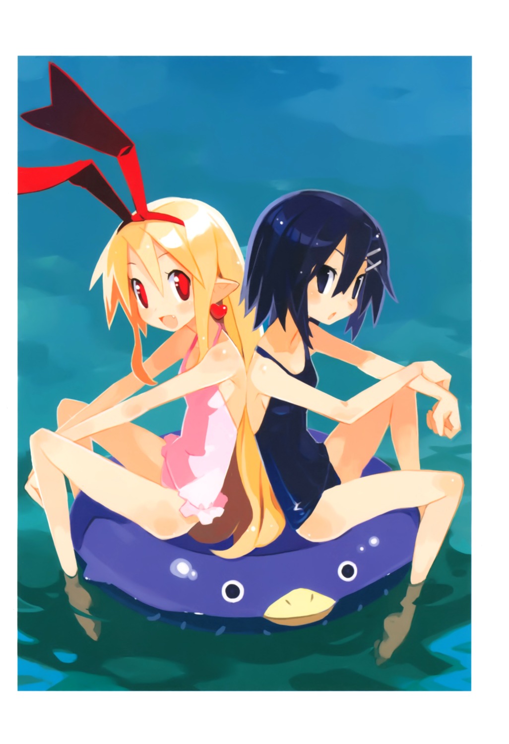 asagiri_asagi disgaea flonne harada_takehito school_swimsuit swimsuits