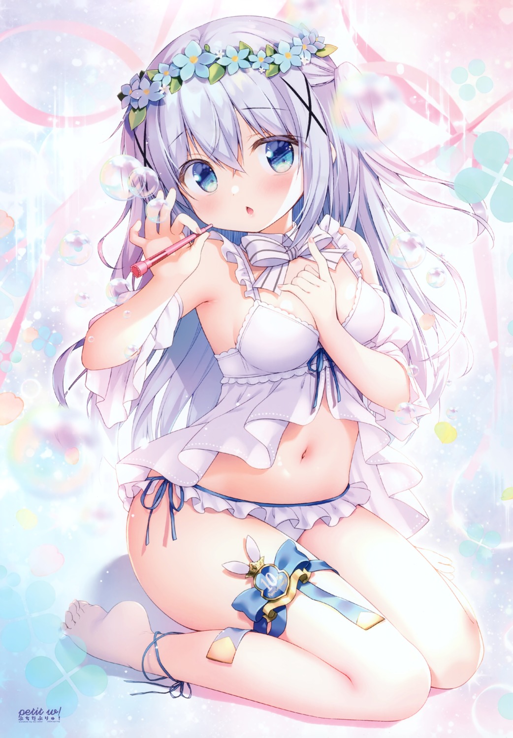 garter gochuumon_wa_usagi_desu_ka? kafuu_chino lingerie loli pantsu sasai_saji string_panties watakubi