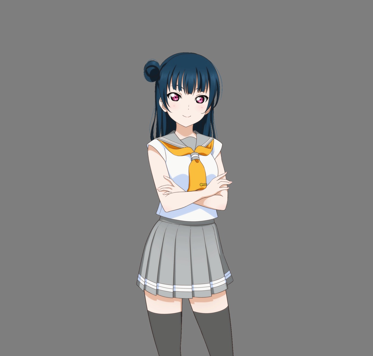 love_live!_sunshine!! seifuku tagme thighhighs transparent_png tsushima_yoshiko