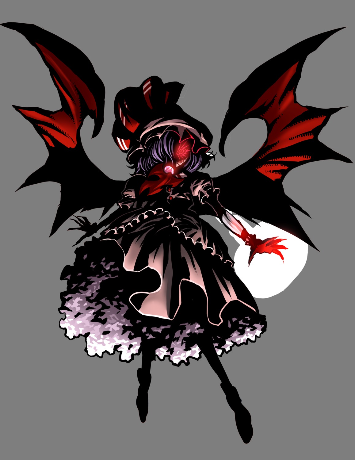 dress remilia_scarlet touhou transparent_png warainaku wings