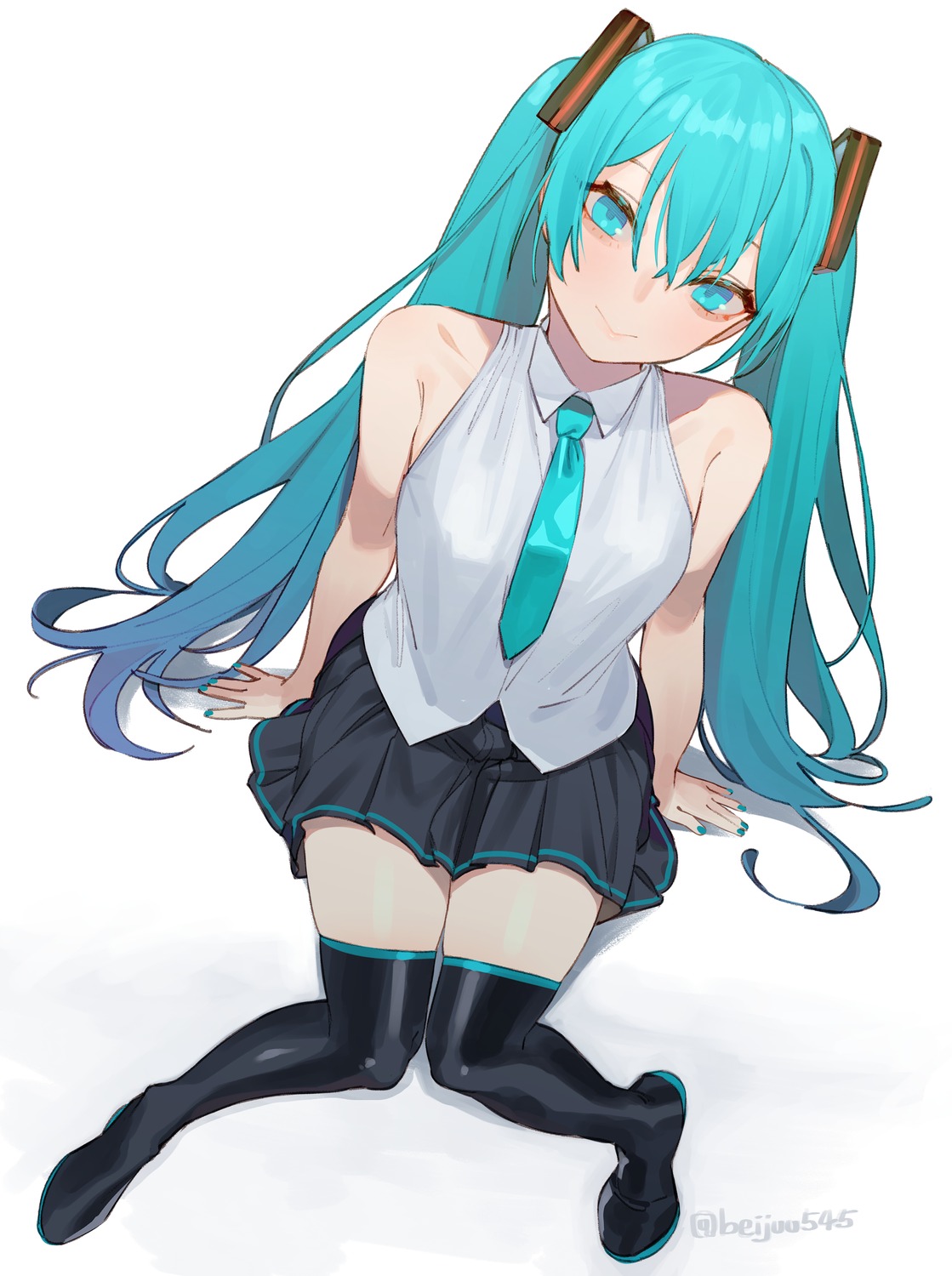 hatsune_miku juz thighhighs vocaloid