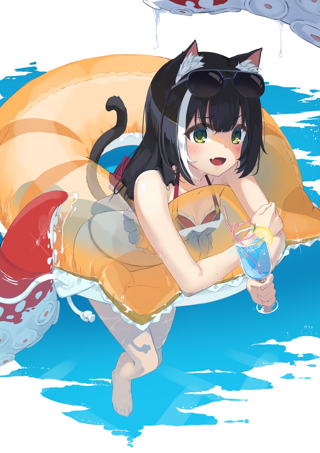 animal_ears bikini cleavage karyl_(princess_connect) kimyo megane princess_connect! princess_connect!_re:dive swimsuits tail tentacles wet