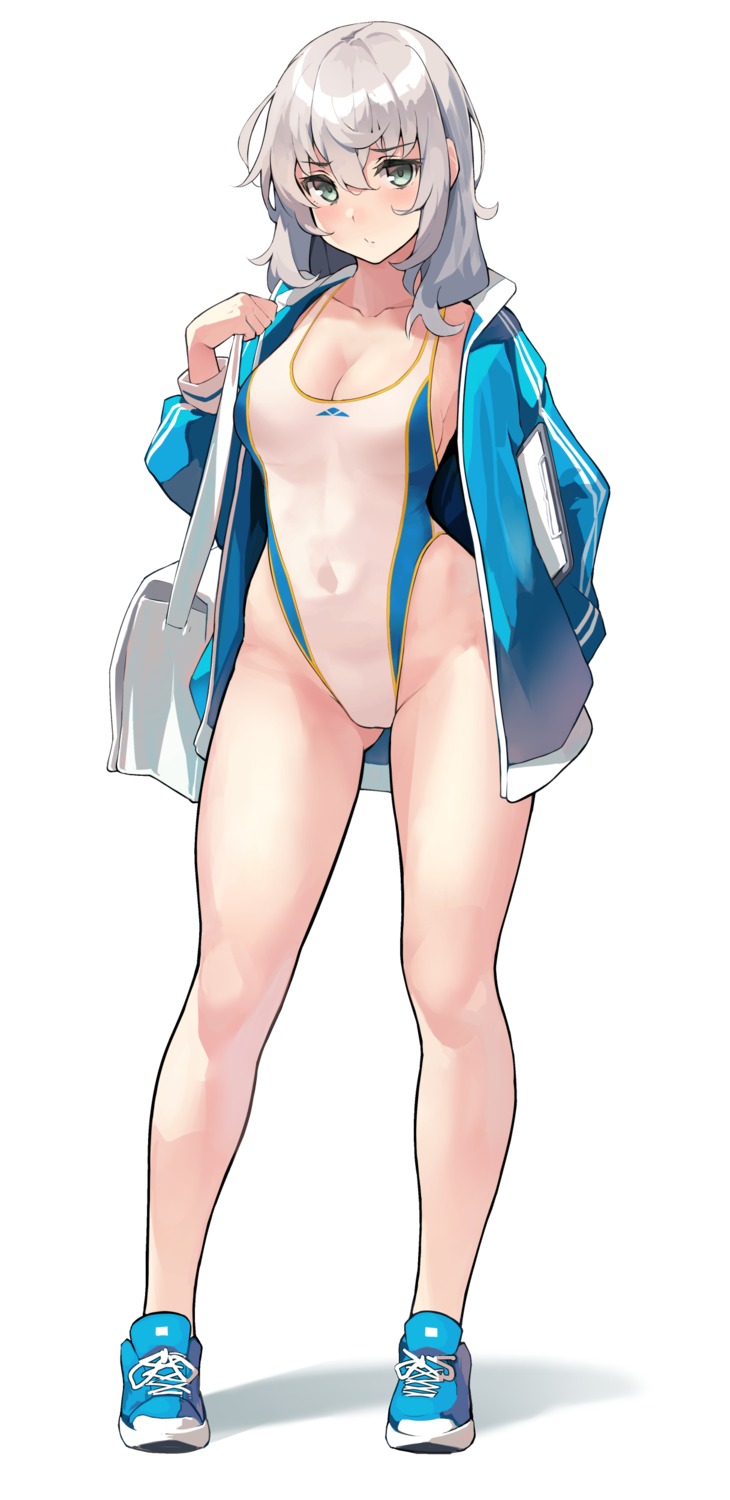 cleavage gym_uniform kekemotsu swimsuits