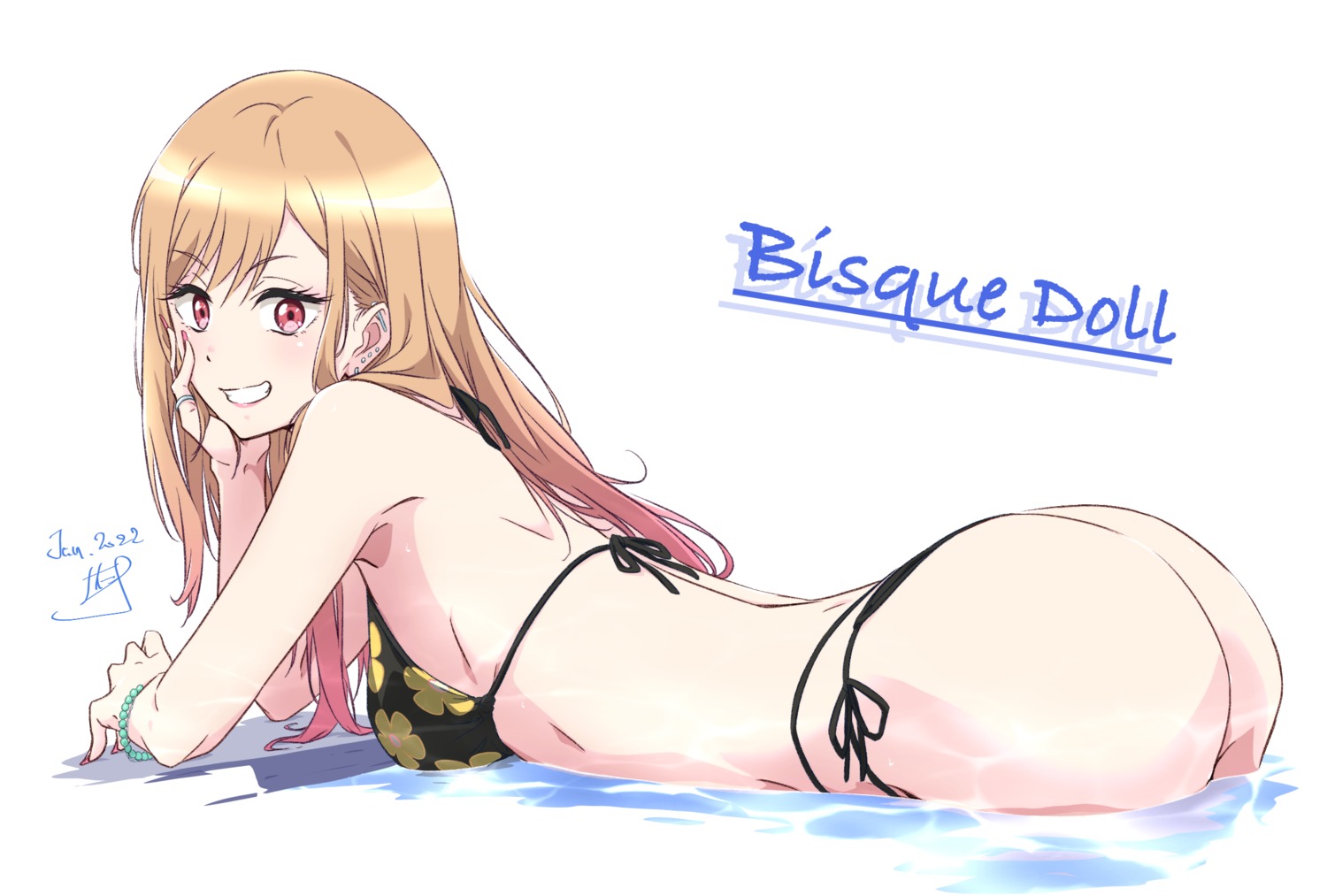 ass bikini kitagawa_marin nii_manabu sono_bisque_doll_wa_koi_wo_suru swimsuits thong wet