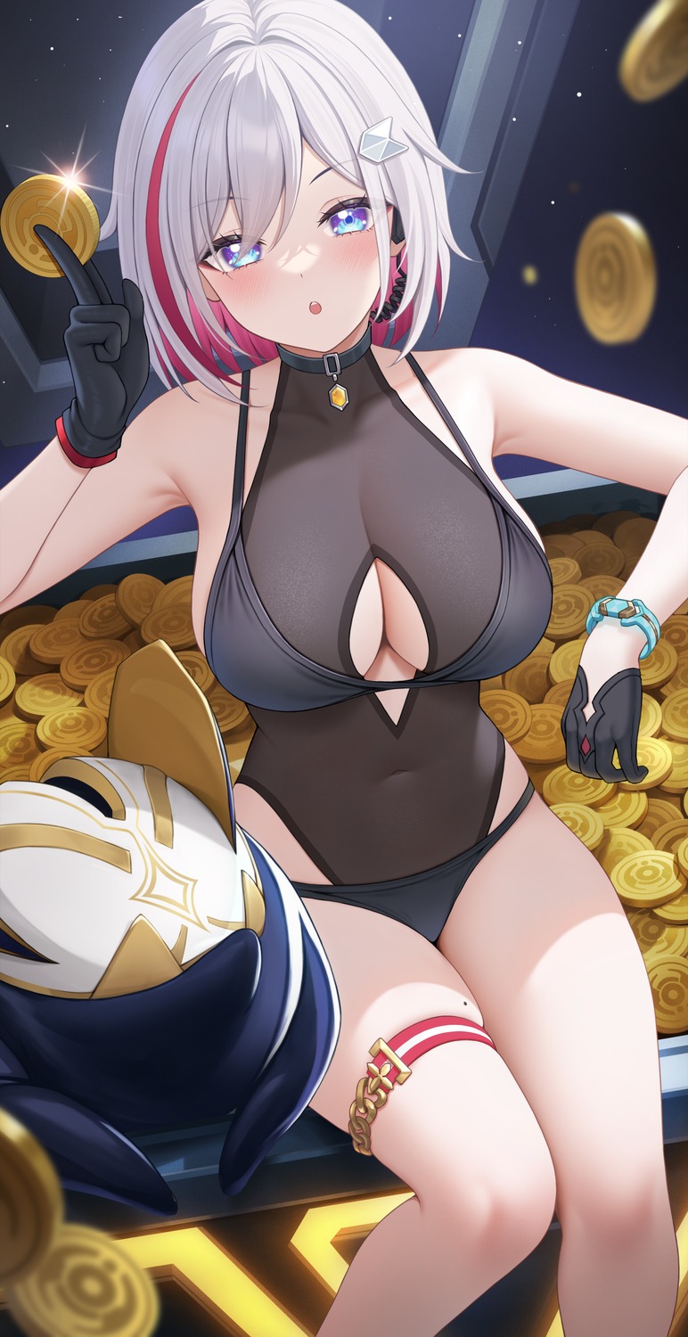 bikini fukuro_ko_(greentea) garter honkai:_star_rail leotard swimsuits topaz