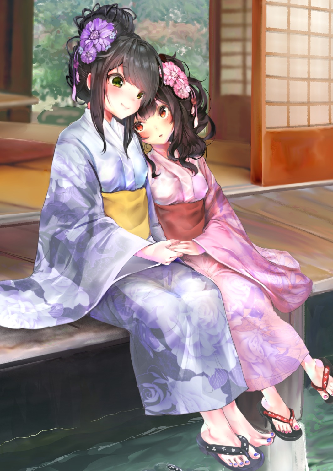 rasukii_(pamiton) yukata yuri