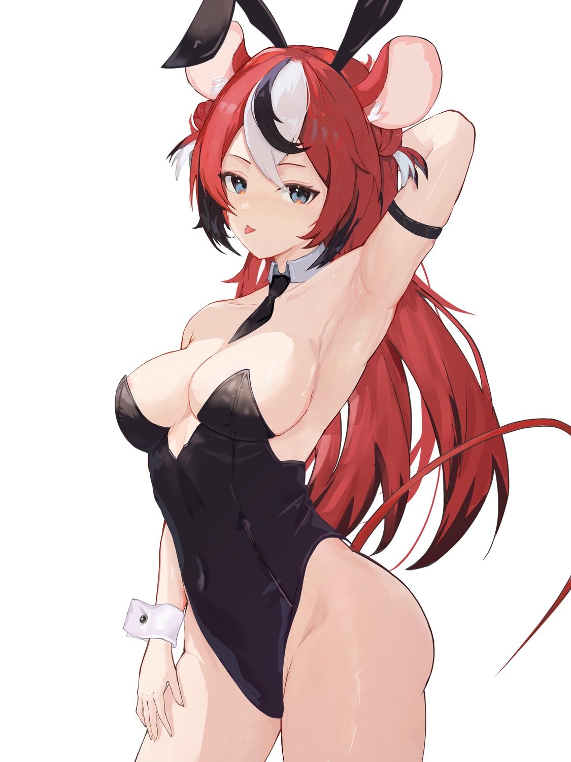 animal_ears bunny_ears bunny_girl chyraliss hakos_baelz hololive hololive_english no_bra nopan tail