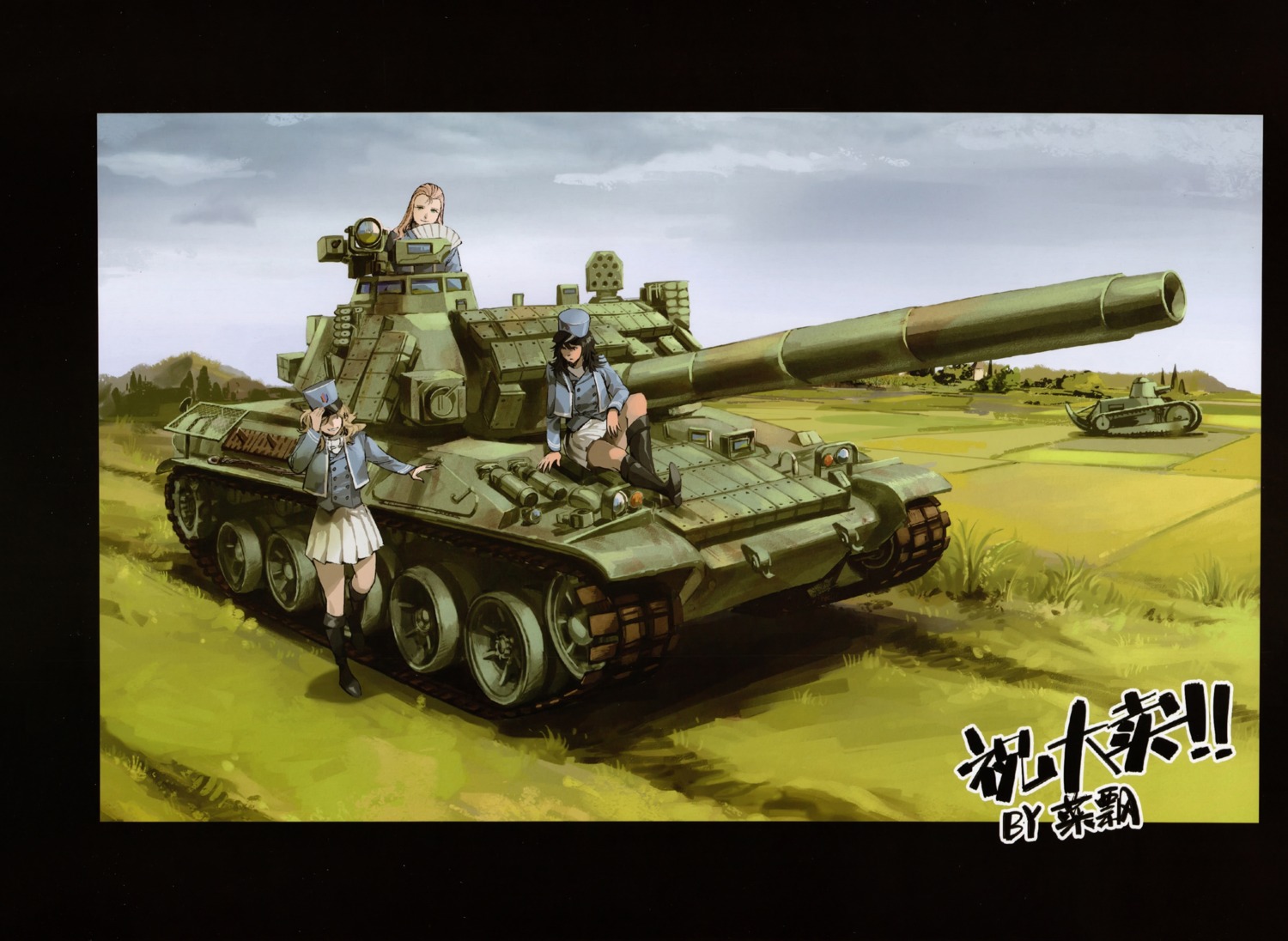 andou_rena girls_und_panzer marie_(girls_und_panzer) oshida_ruka tagme