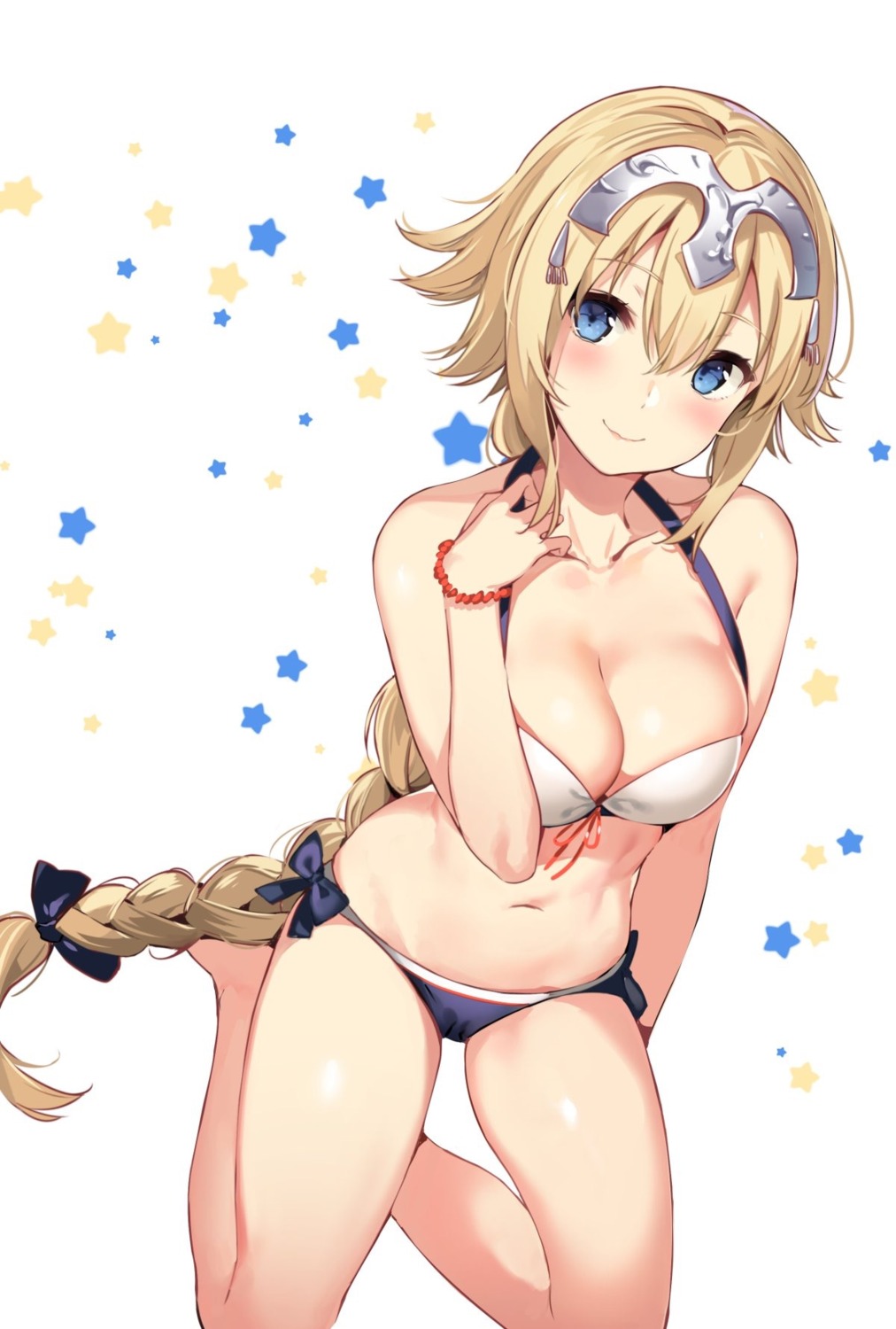 bikini cleavage fate/apocrypha fate/stay_night jeanne_d'arc jeanne_d'arc_(fate) swimsuits yuran