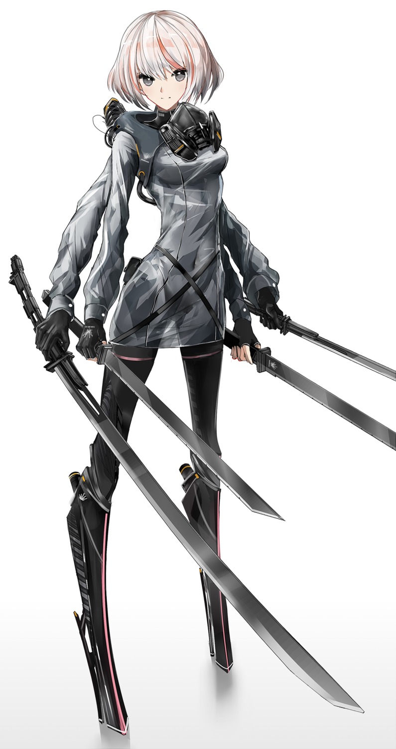 bodysuit mecha_musume swav sword