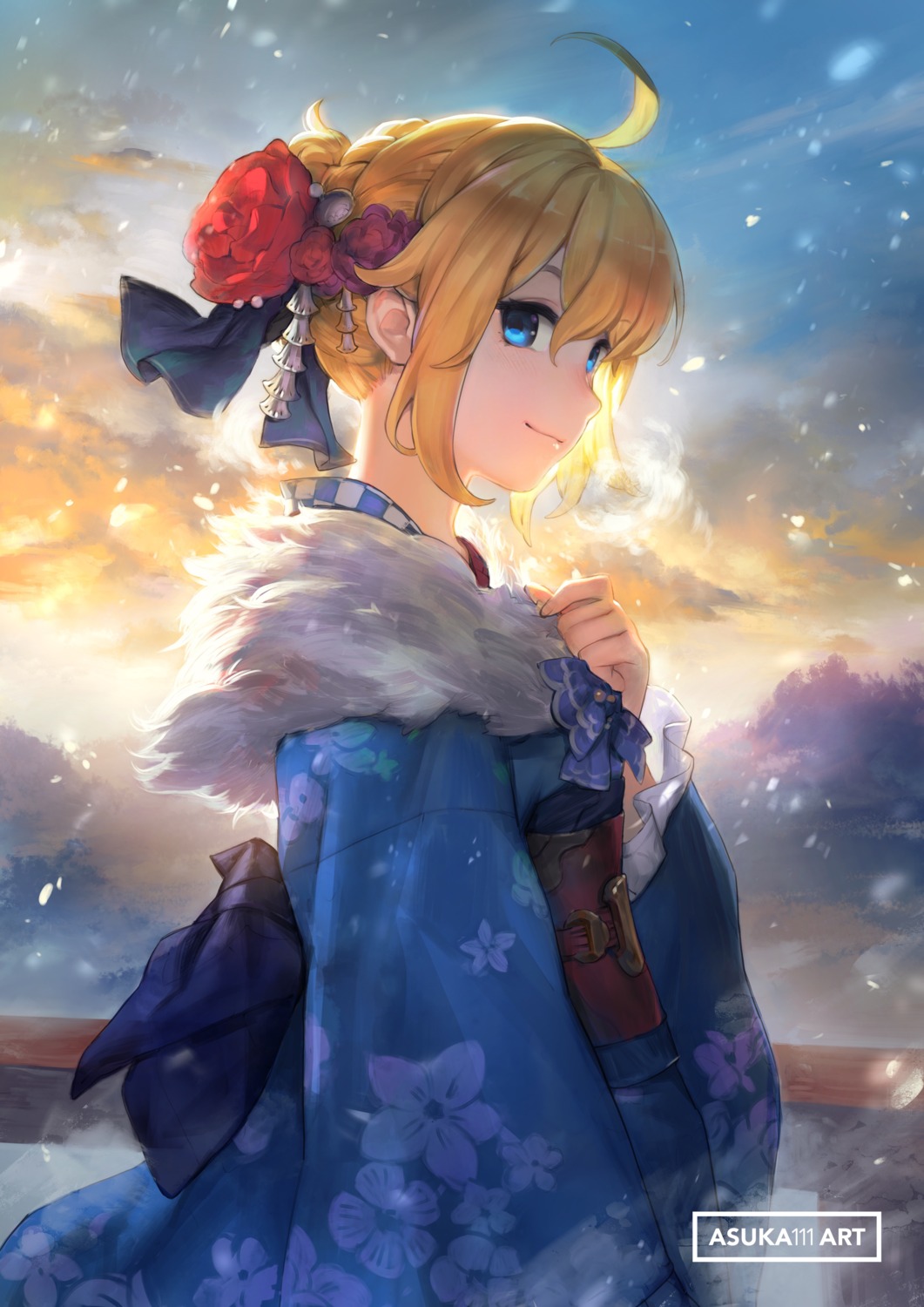 fate/grand_order fate/stay_night kimono patipat_asavasena saber