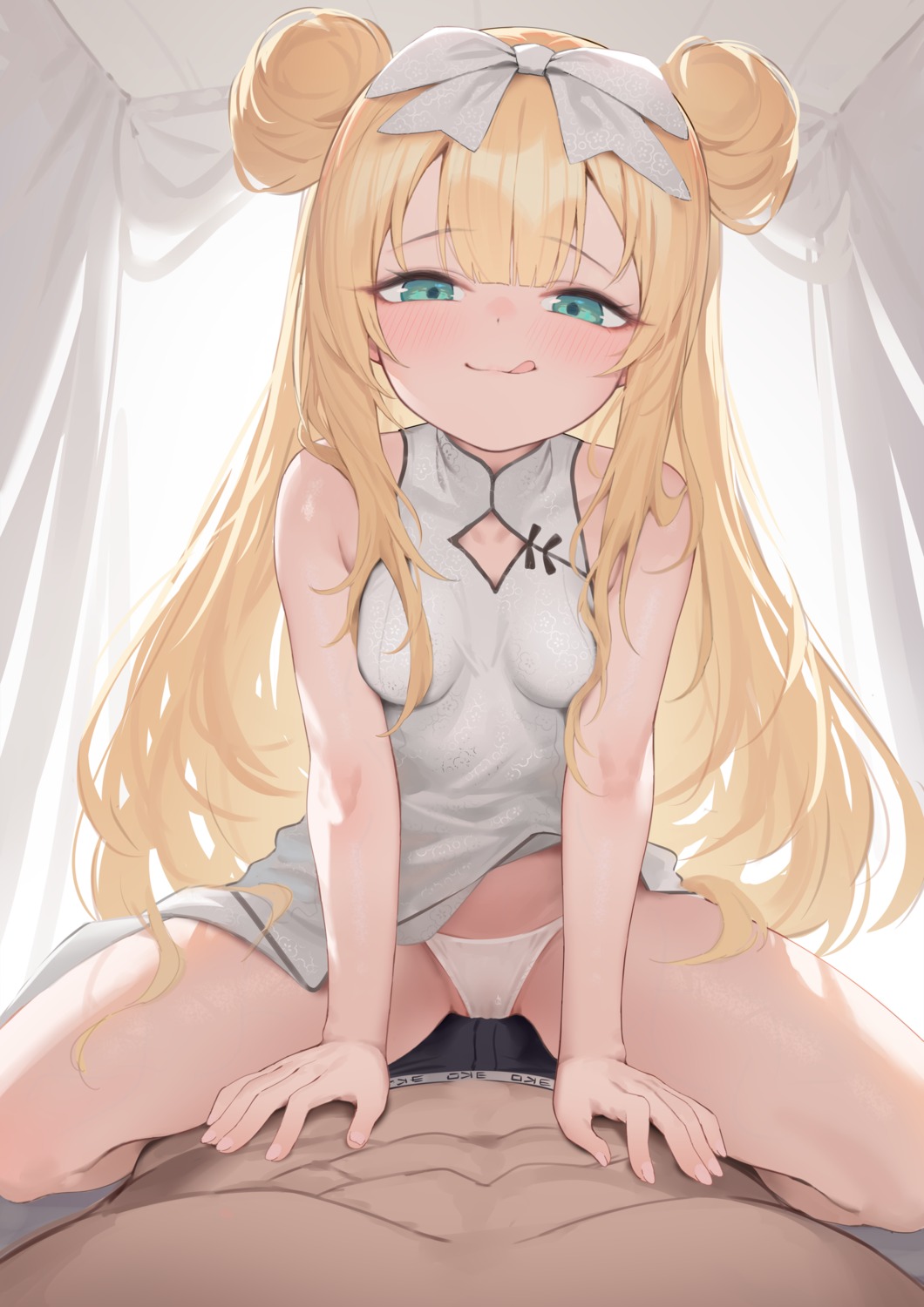 cameltoe chinadress hagi_(ame_hagi) loli pantsu skirt_lift thong