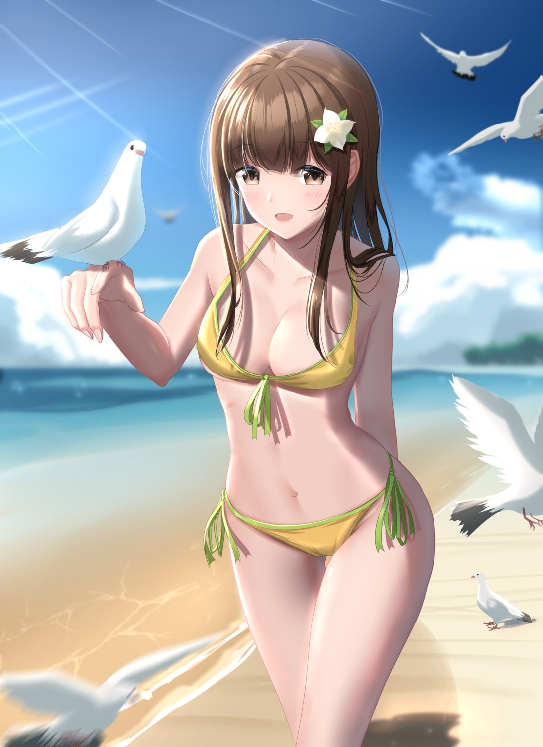 bikini cleavage lazy_guang_guang swimsuits