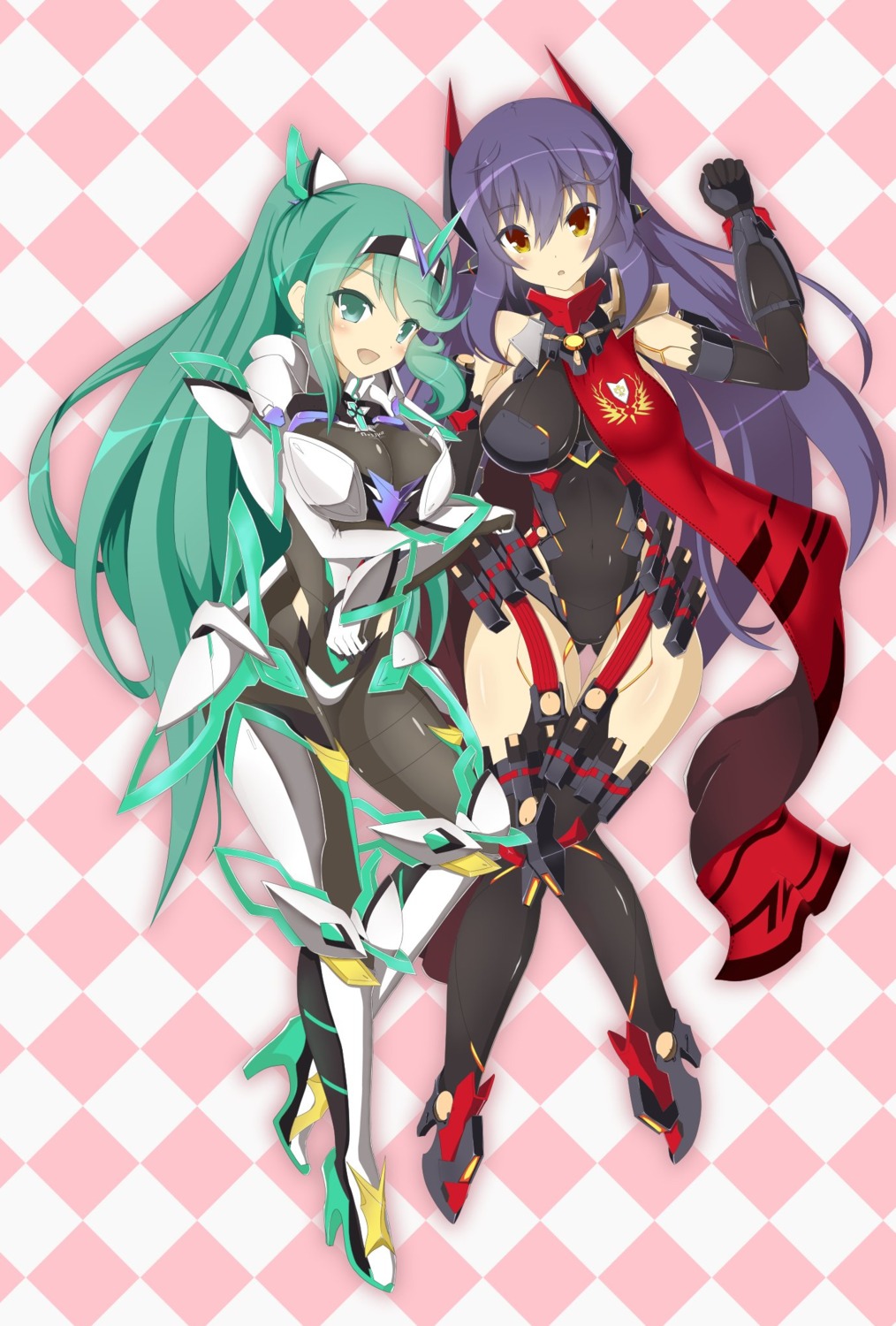 bodysuit hana_(xenoblade_2) hana_jd heels kumamon leotard mecha_musume pneuma_(xenoblade_2) stockings thighhighs xenoblade xenoblade_chronicles_2