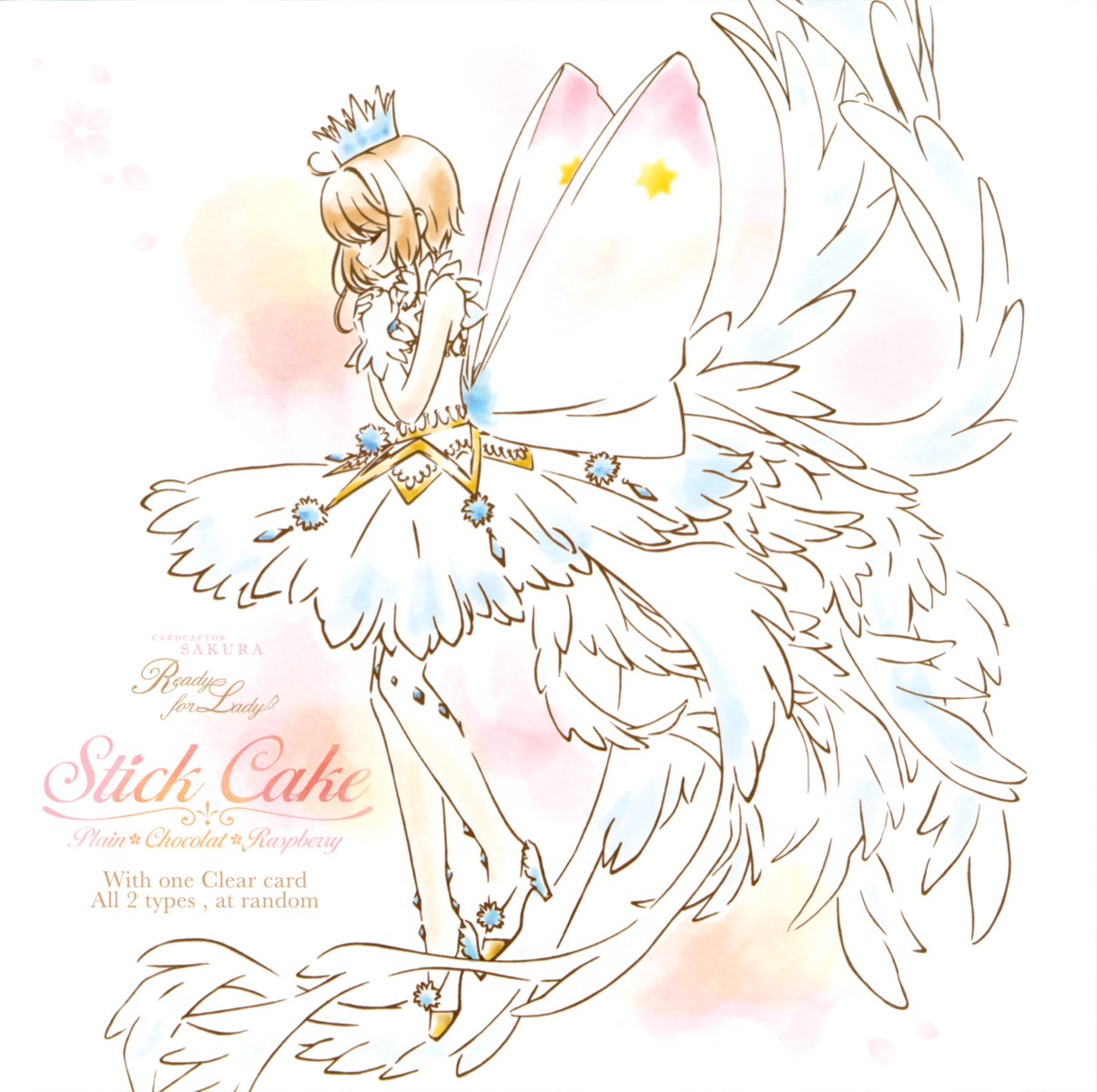 card_captor_sakura dress heels kinomoto_sakura sketch tagme wings