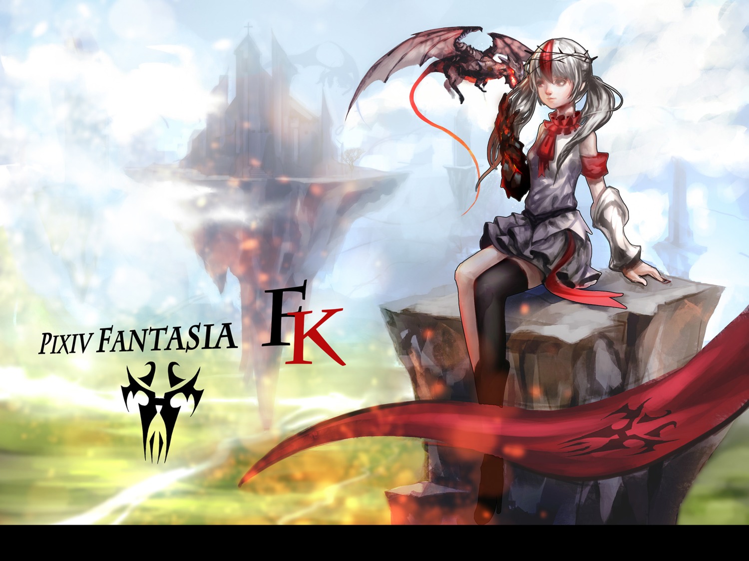 baka_(mh6516620) heels monster pixiv_fantasia pixiv_fantasia_fallen_kings thighhighs