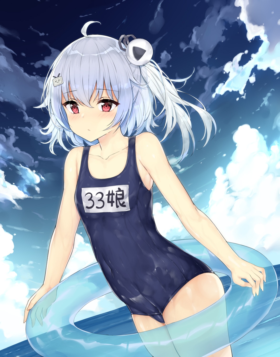 bili_bili_douga bili_girl_33 jyt school_swimsuit swimsuits